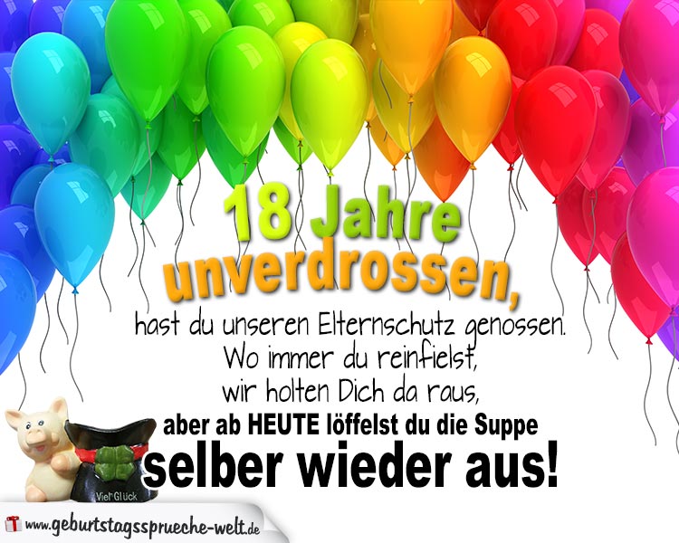 Spruche Zum 18 Geburtstag Witzig Kurz Lustige Bellanorasatcy Web