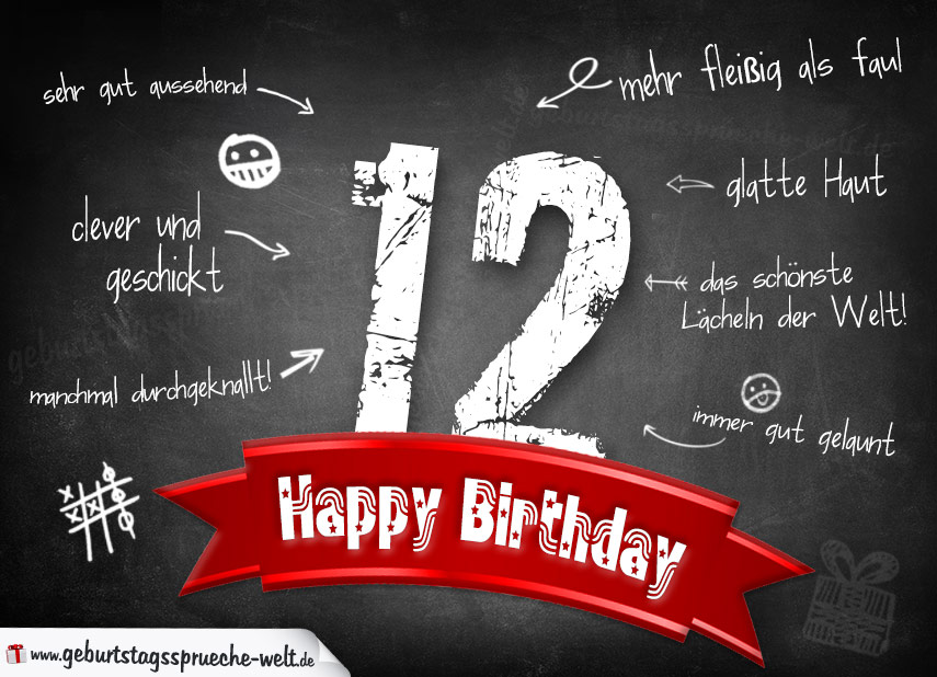 Glückwünsche Zum 12 Geburtstag Geburtstag Wünsche