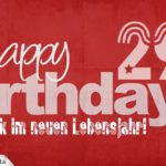 Glückwunsch zum 29. Geburtstag - Happy Birthday