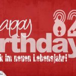 Glückwunsch zum 82. Geburtstag - Happy Birthday