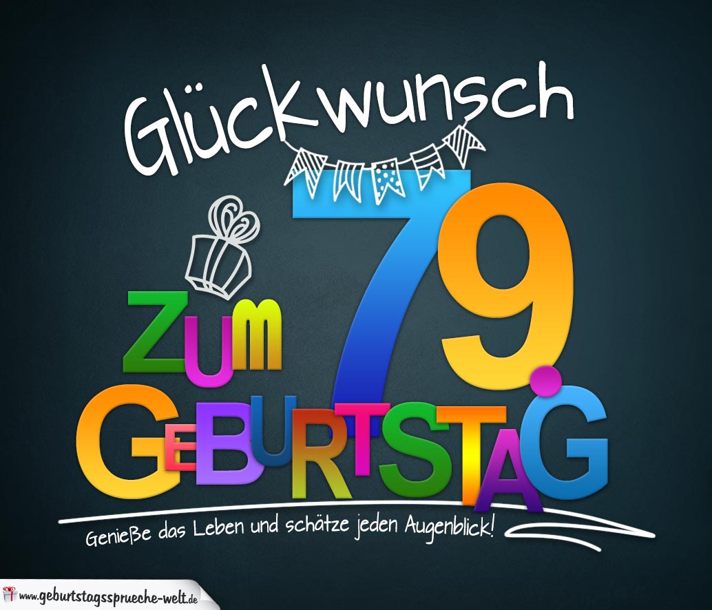 45+ Lustige sprueche zum 9 geburtstag , Sprüche zum 79. Geburtstag Karte mit schönem Spruch zum Nachdenken GeburtstagssprücheWelt