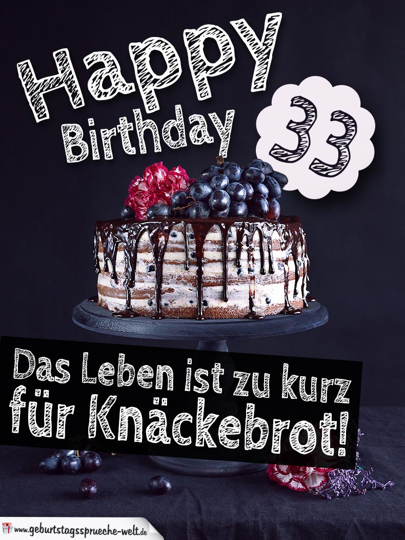 45+ Geburtstag 40 frau spruch , Geburtstagstorte 33. Geburtstag Happy Birthday GeburtstagssprücheWelt