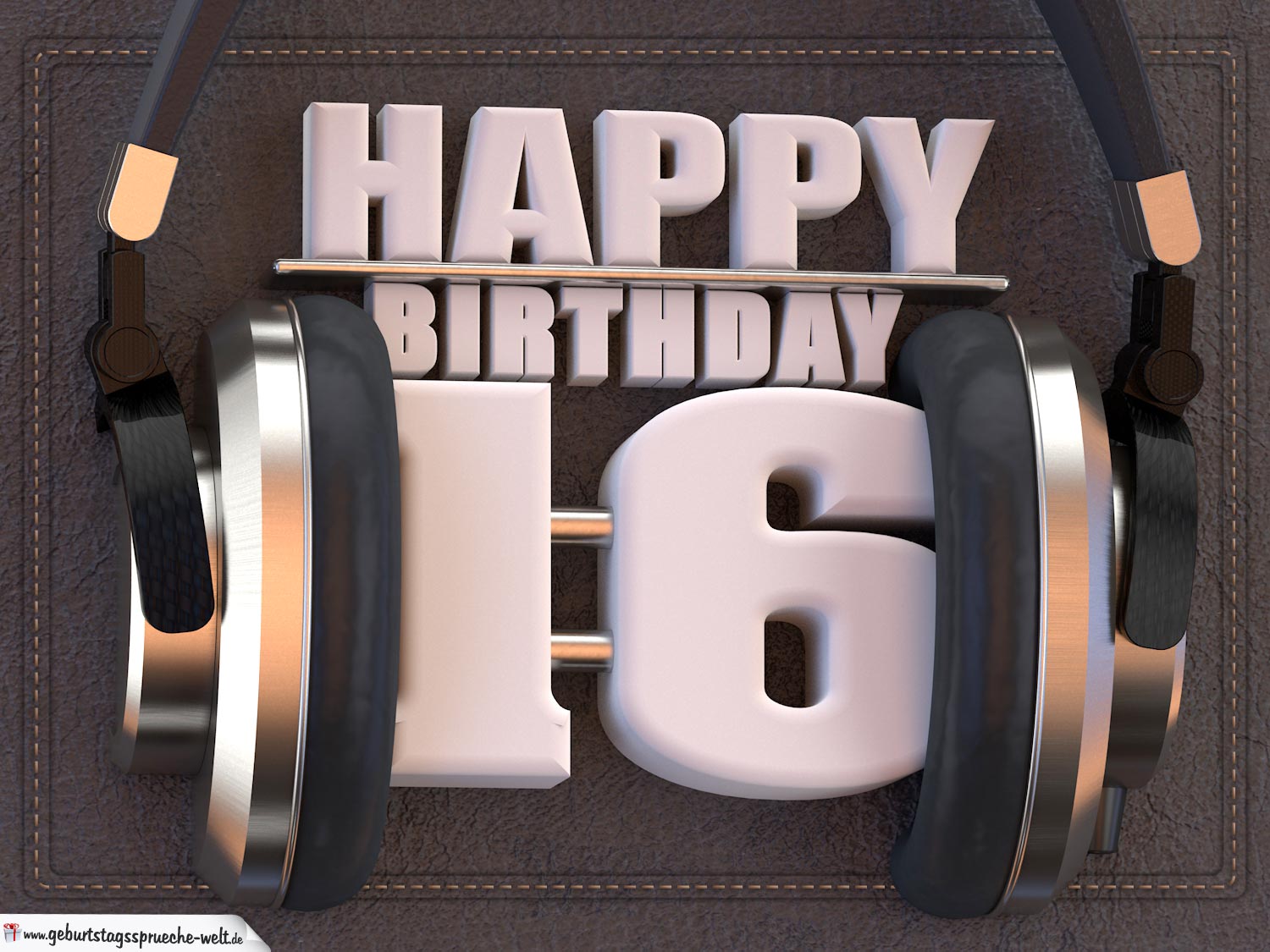 44++ Sprueche zum 45 geburtstag , 16. Geburtstag Karte Happy Birthday Kopfhörer GeburtstagssprücheWelt