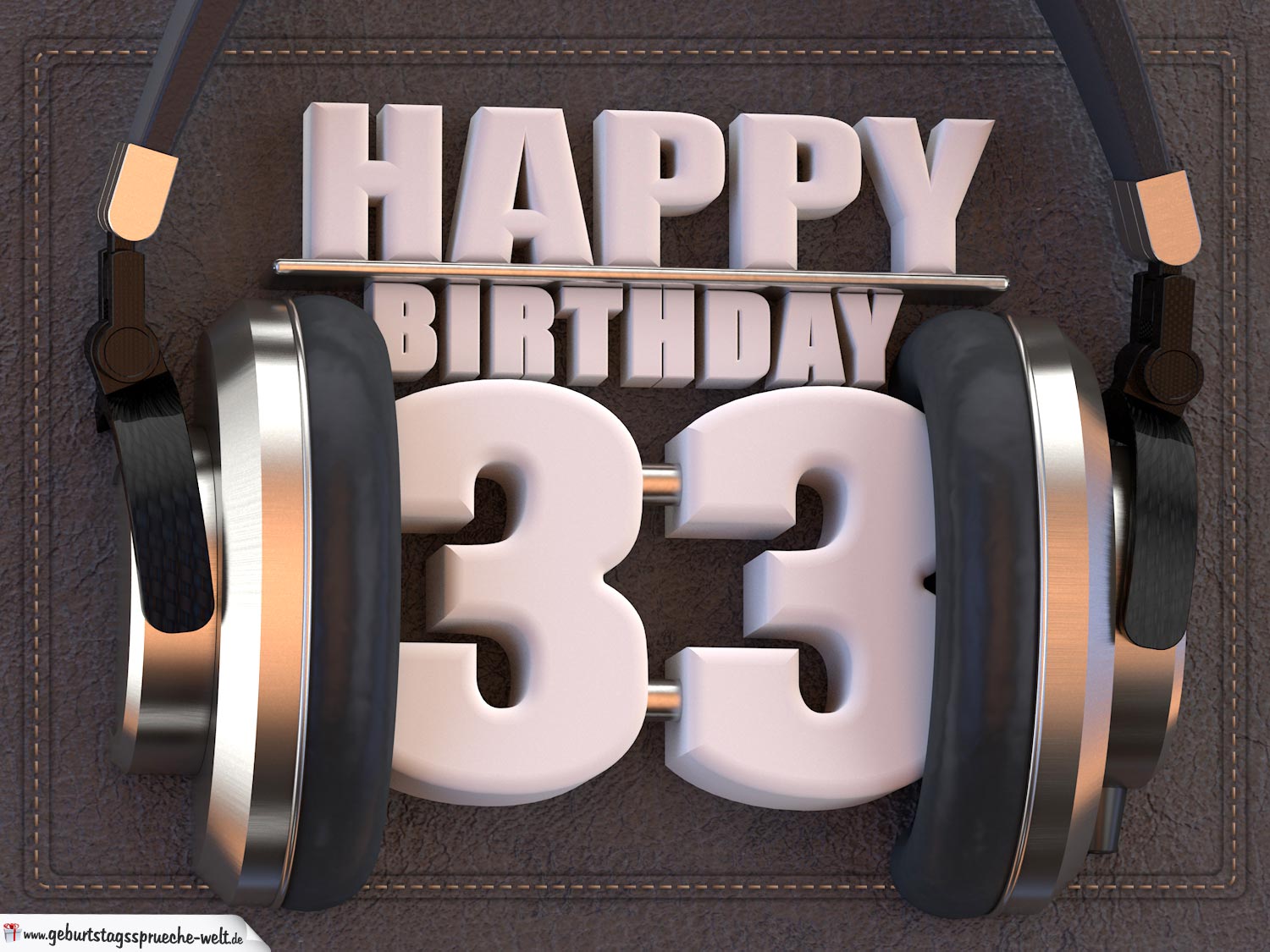 32++ Sprueche zum 9 geburtstag , 33. Geburtstag Karte Happy Birthday Kopfhörer GeburtstagssprücheWelt