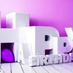 3D Happy Birthday Schriftzug mit Luftballon - 30 Geburtstag